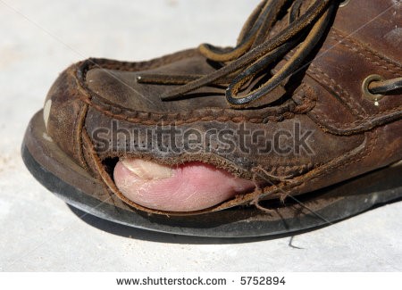 shoes with toe holes